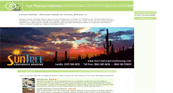 Desktop Screenshot of 1sttucsonhotels.com
