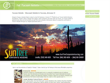 Tablet Screenshot of 1sttucsonhotels.com
